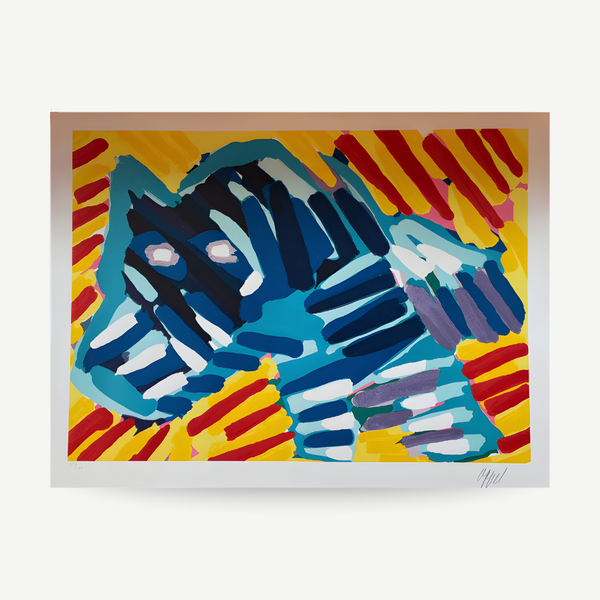 Karel Appel - Running dog signed and numbered print by Karel Appel
