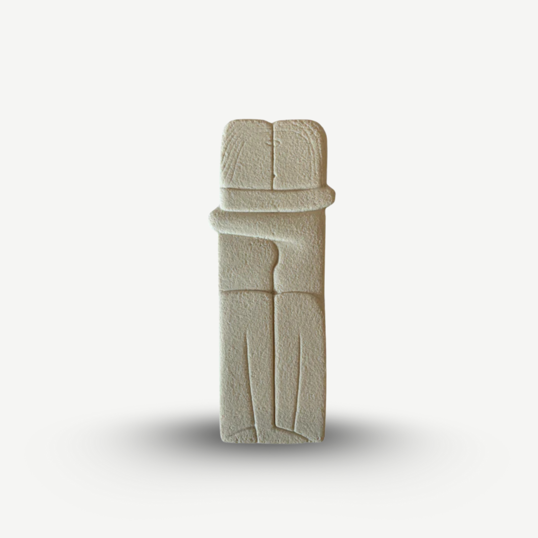 Brancusi‘s The Kiss Sculptuur – 3D-geprinte Minimalistische Decoratie Van 15 Cm, Perfect Voor Thuis Of Op Kantoor, Een Romantisch Cadeau Voor Koppels 3 miniatura