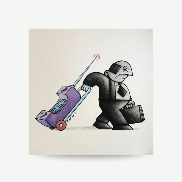 Hand-signed art prints, original artwork, and limited edition pieces displayed together, showcasing authentic, collectible fine art Dadara Print Greyman
