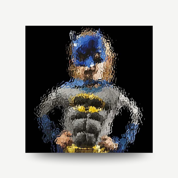 Signed Marcus Harvey print glass paintings batman