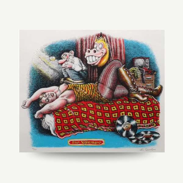 Signed rent by Robert Crumb called Nightmare