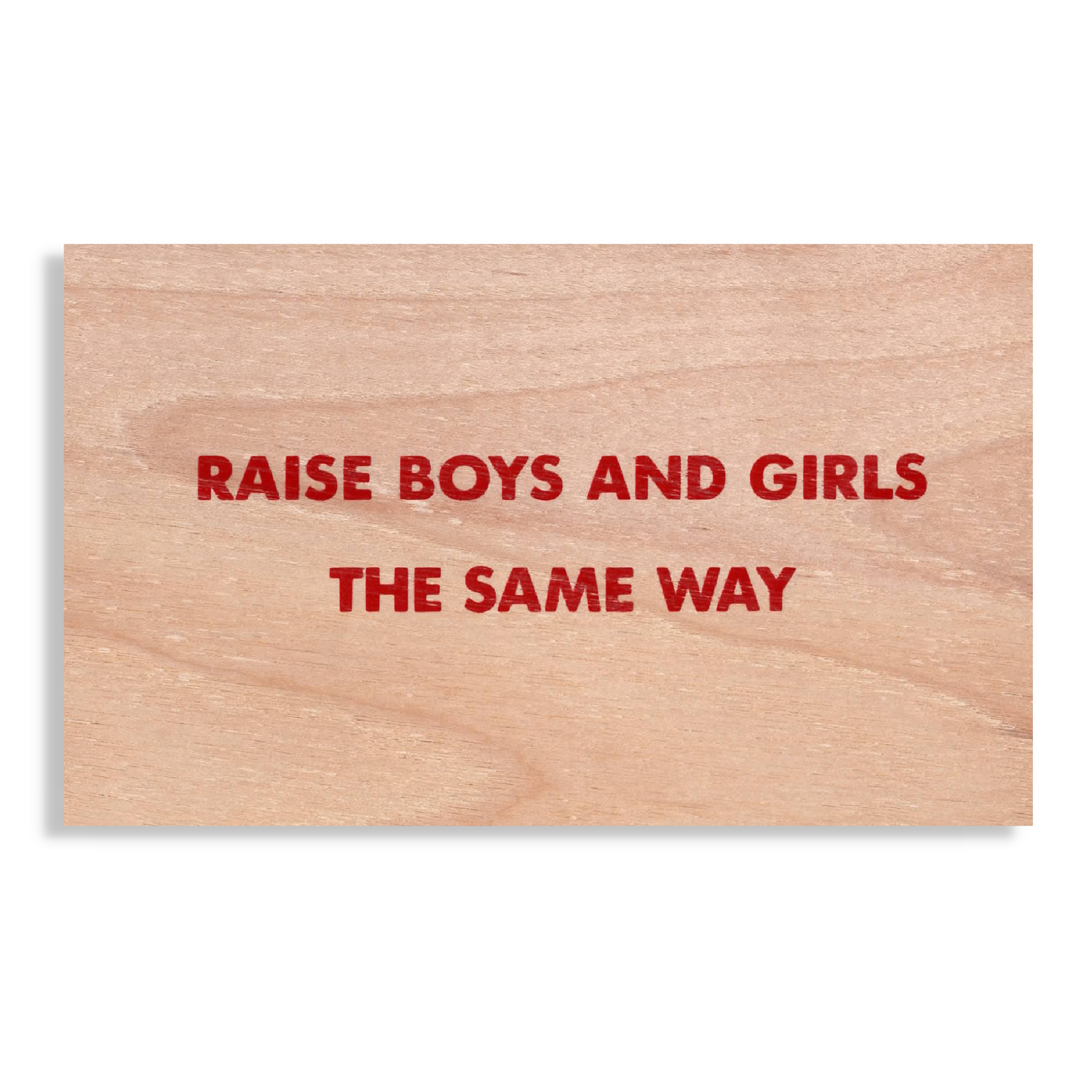 Jenny Holzer - Truism [Raise Boys And Girls The Same Way]
