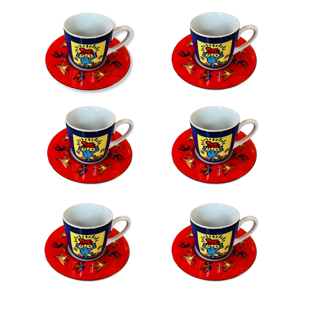Keith Haring x Könitz Set of 6 Espresso Cups Famous Amsterdam