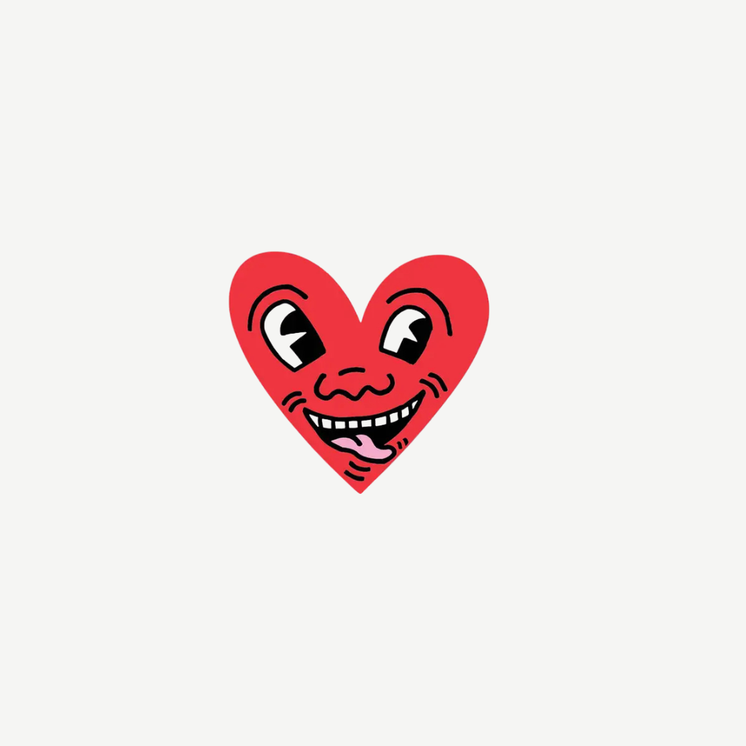 Keith Haring - Heart Sticker