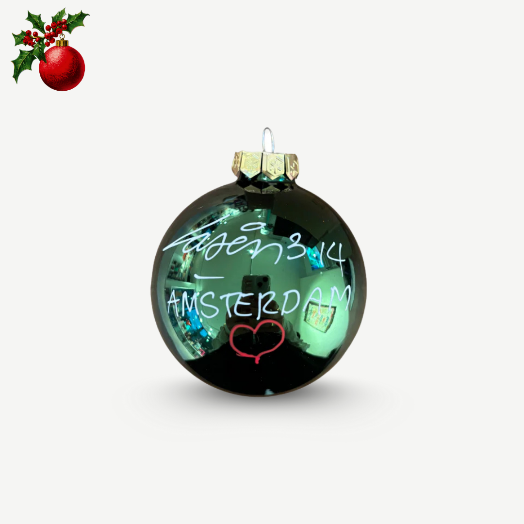 Laser 3.14 - Boule de Noël unique signée