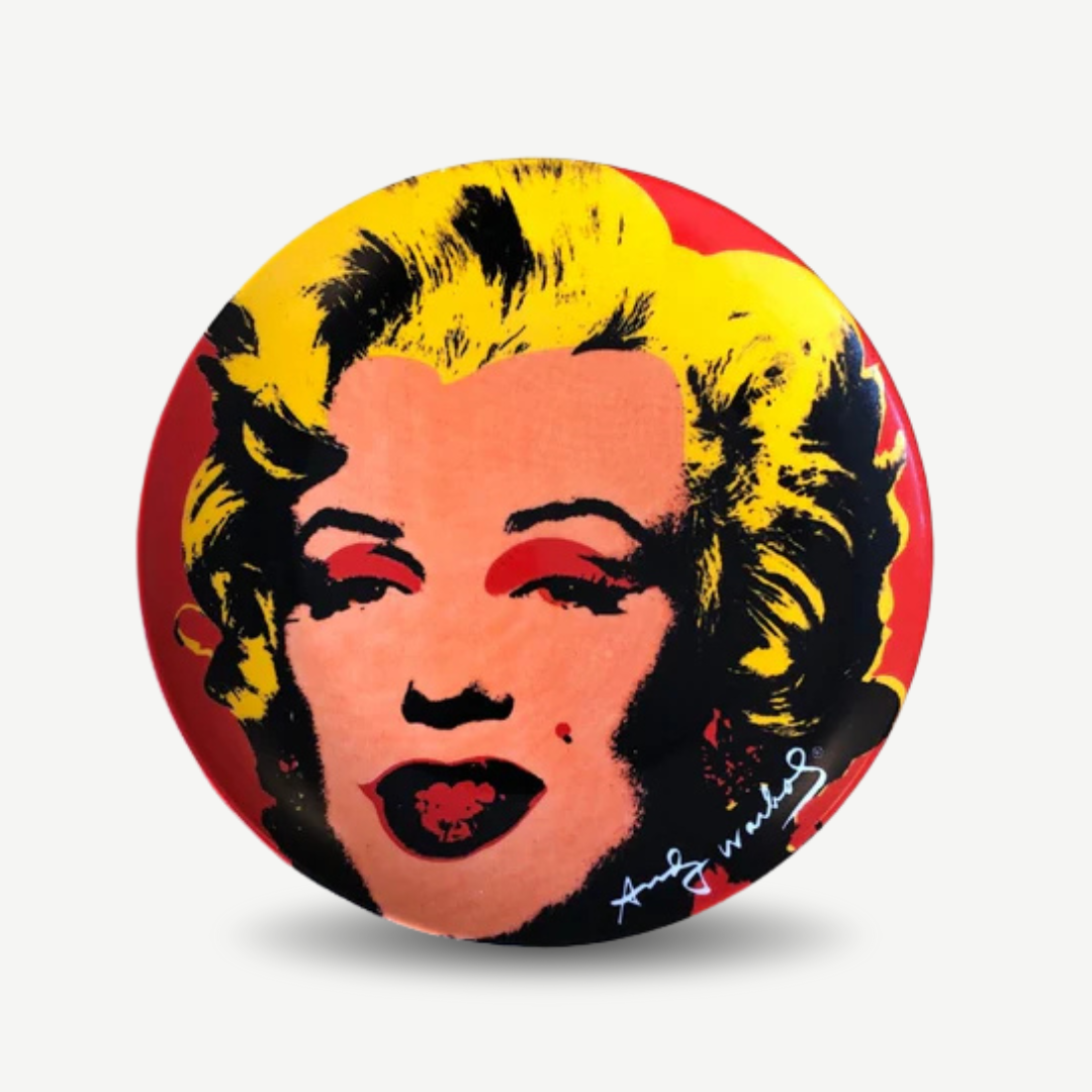 Andy Warhol plate - Marilyn Monroe (Red)