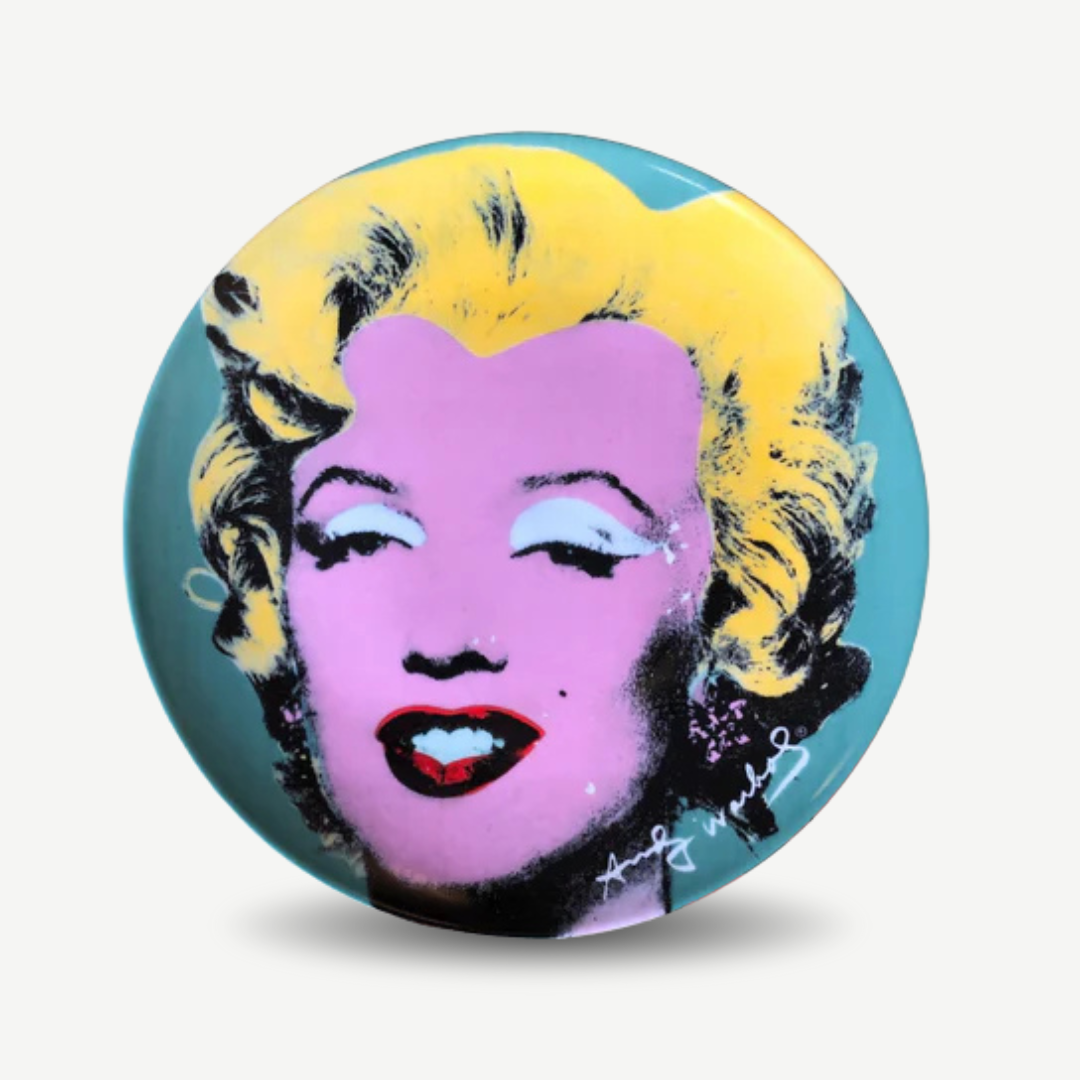 Andy Warhol plate - Marilyn Monroe (blue)