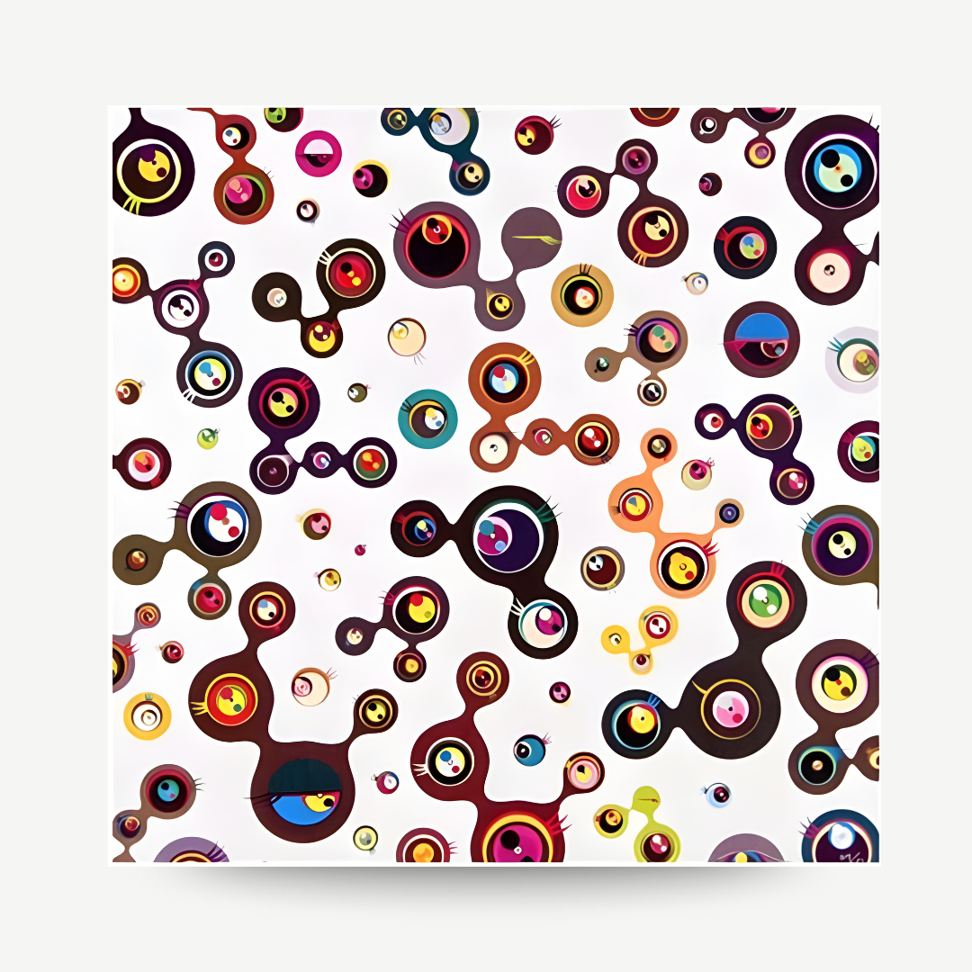 Takashi Murakami - Jellyfish Eyes White Five