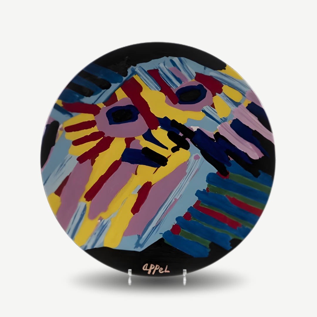 Karel Appel - Big Head Coming Down Plate