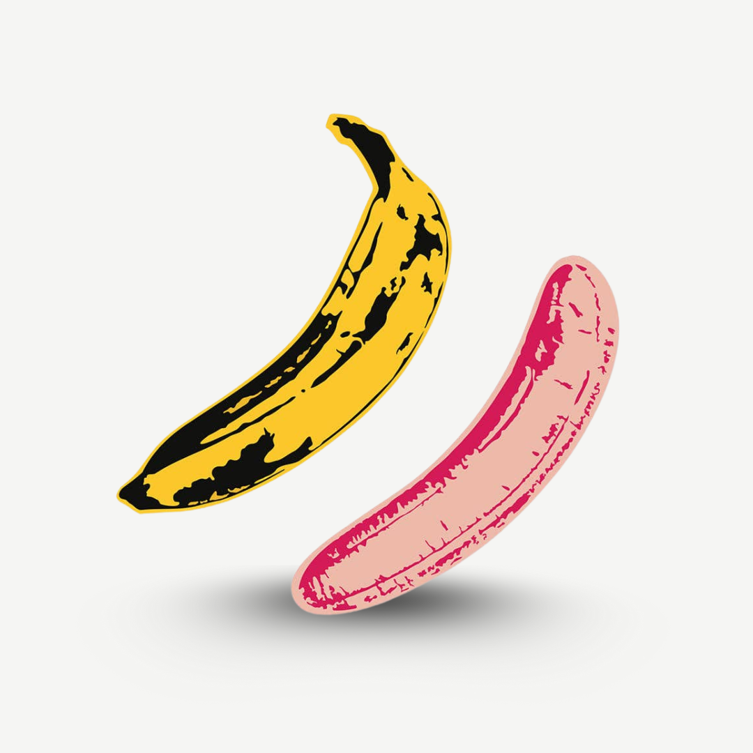 Andy Warhol – Bananen-PVC-Magnetset