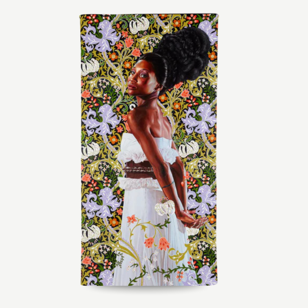 This lightweight, limited edition beach towel features&nbsp;Kehinde Wiley’s 2012 painting Mrs. Waldorf Astor, reimagined from John Singer Sargent’s 1908 painting of the same title.