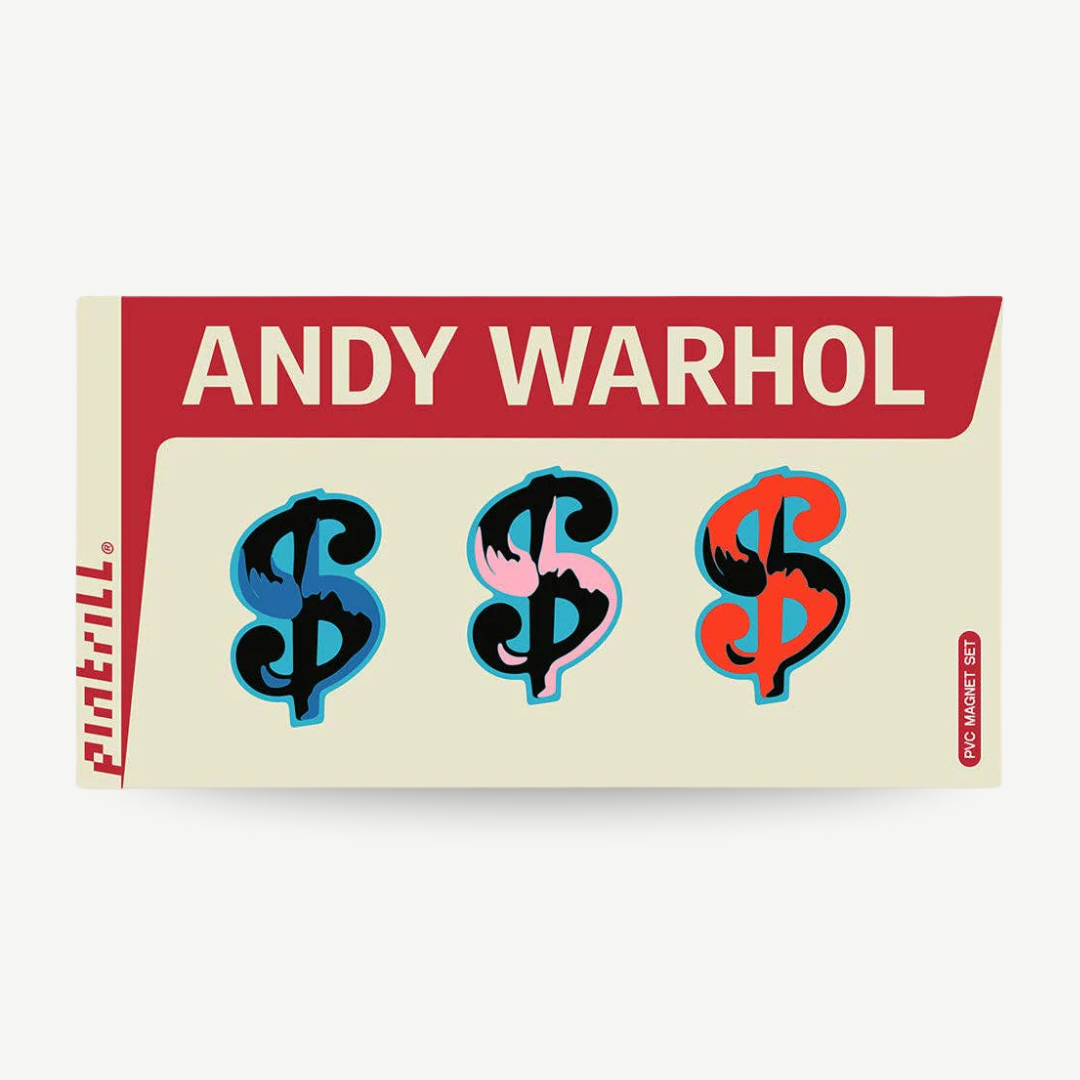 Warhol Dollarzeichen PVC-Magnetset