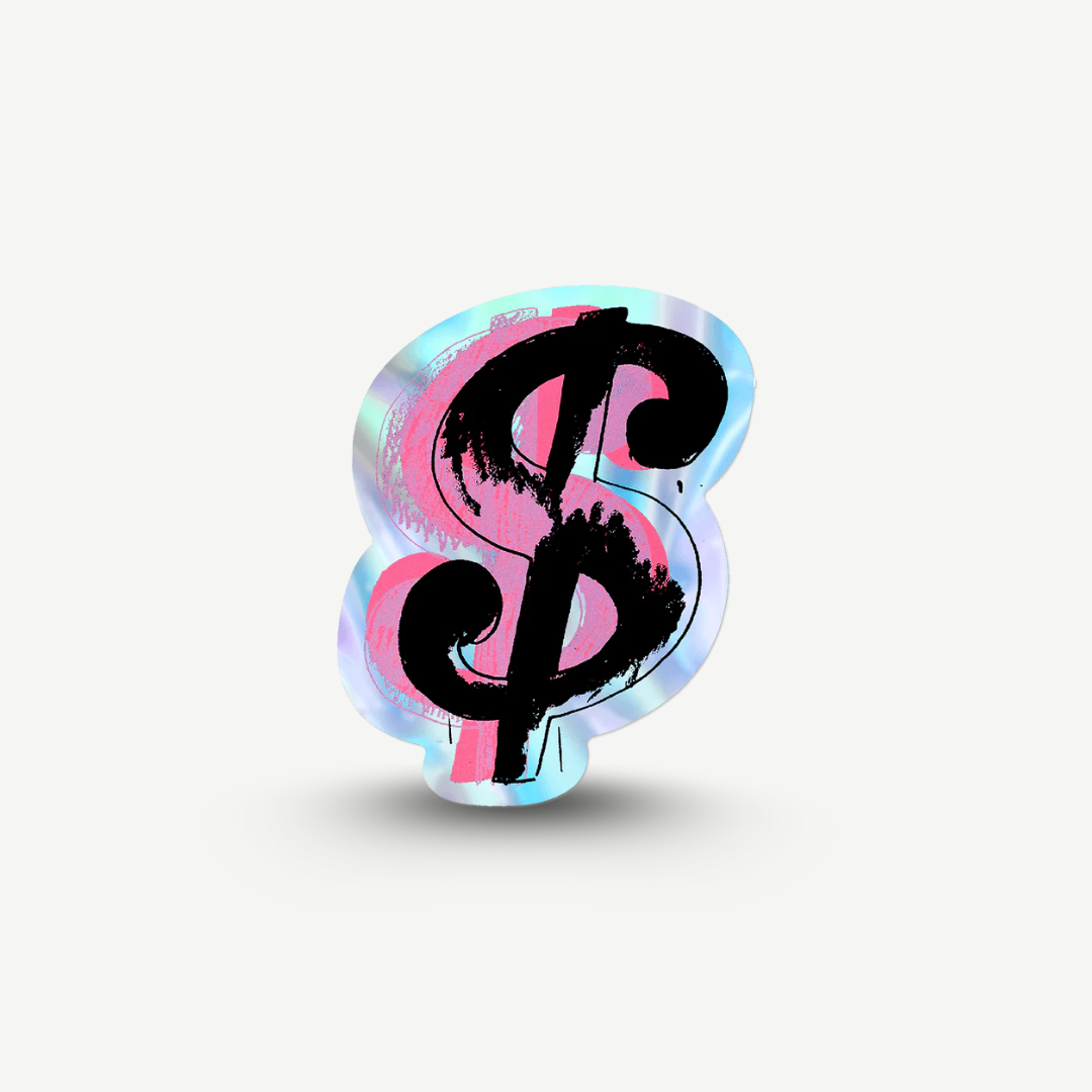 Andy Warhol - Dollar Sign Sticker
