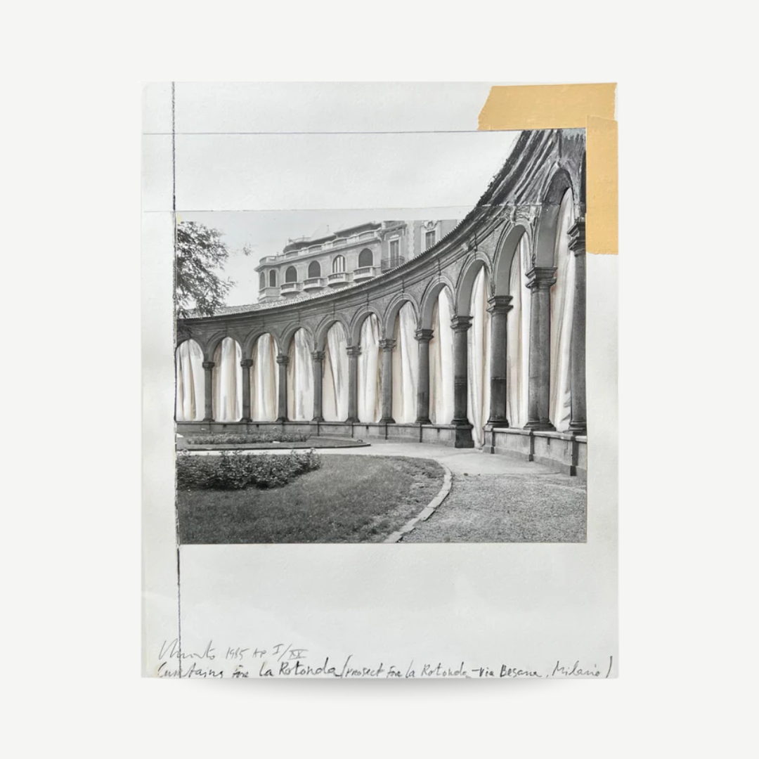 Christo and Jeanne-Claude - Curtains for La Rotonda, Project for Milan