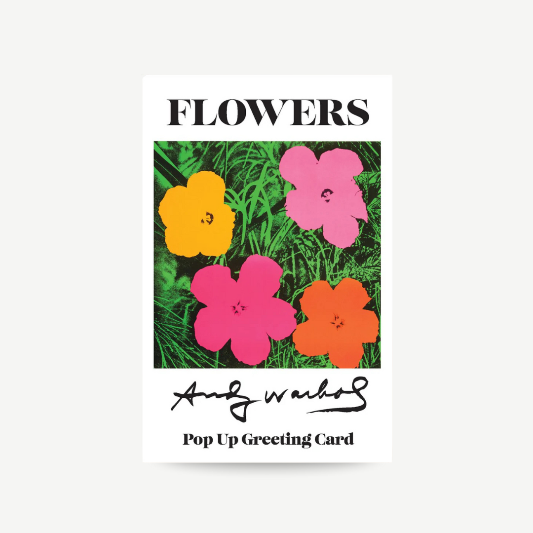 Andy Warhol Pop Up Card - Flowers