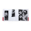 Set of black and white photos of children on a white background with photos by Nobuyashi Araki of Japanese children at play.