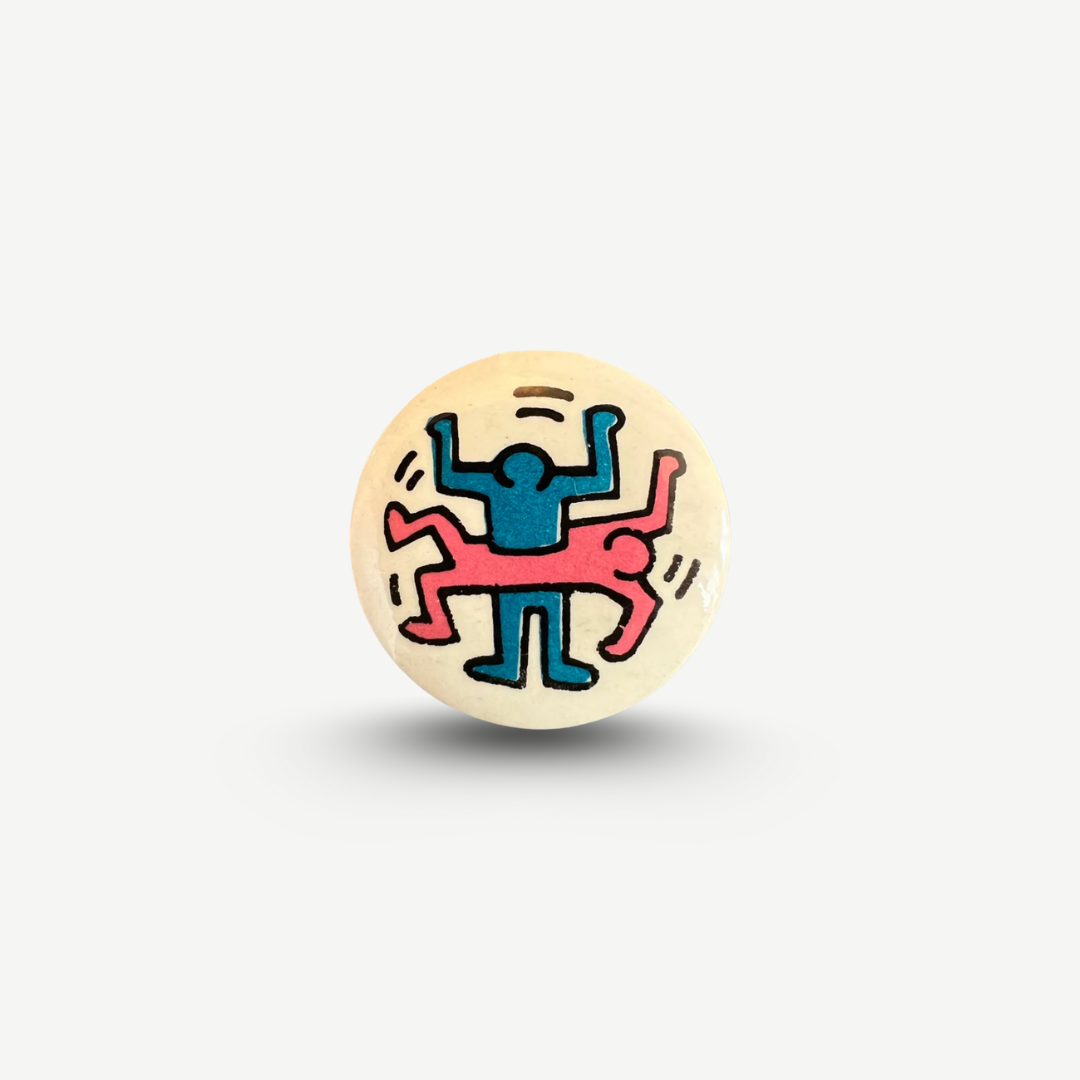 Keith Haring - Original Button aus dem New York Pop Shop