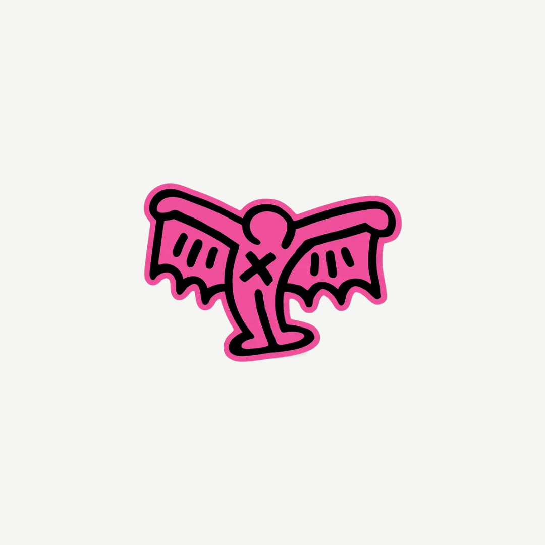 Keith Haring - Pink Devil Sticker