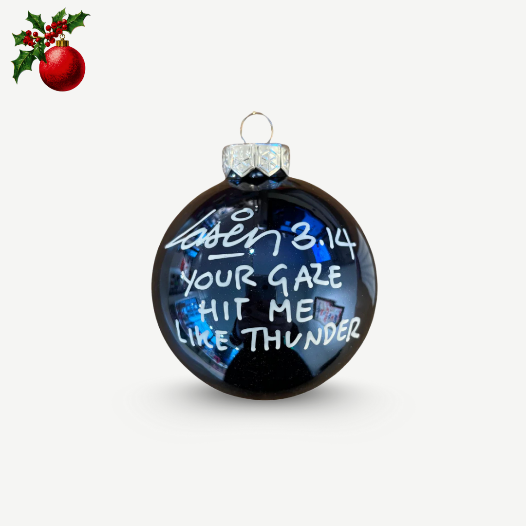 Laser 3.14 - Boule de Noël unique signée