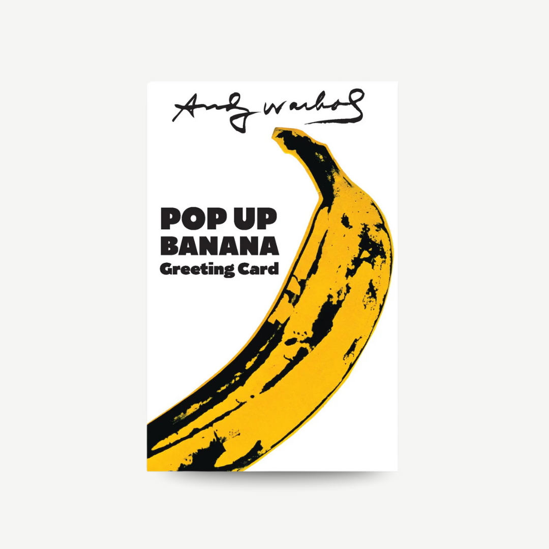 Andy Warhol Pop-Up-Karte – Banane