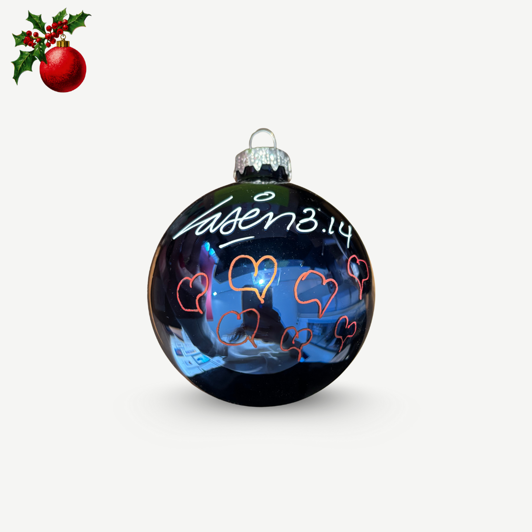 Laser 3.14 - Boule de Noël unique signée