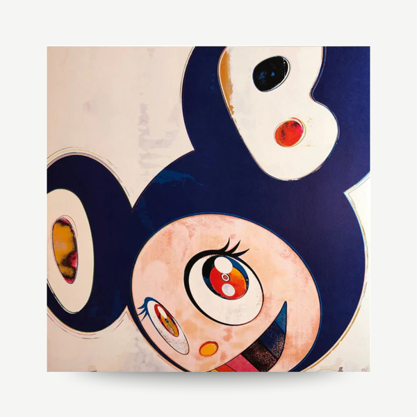 Bold and surreal depiction of Takashi Murakami’s DOB, one of his most iconic and recurring characters. Authentic, signed print edition.