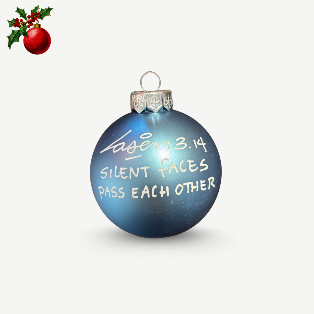 Laser 3.14 - Boule de Noël unique signée