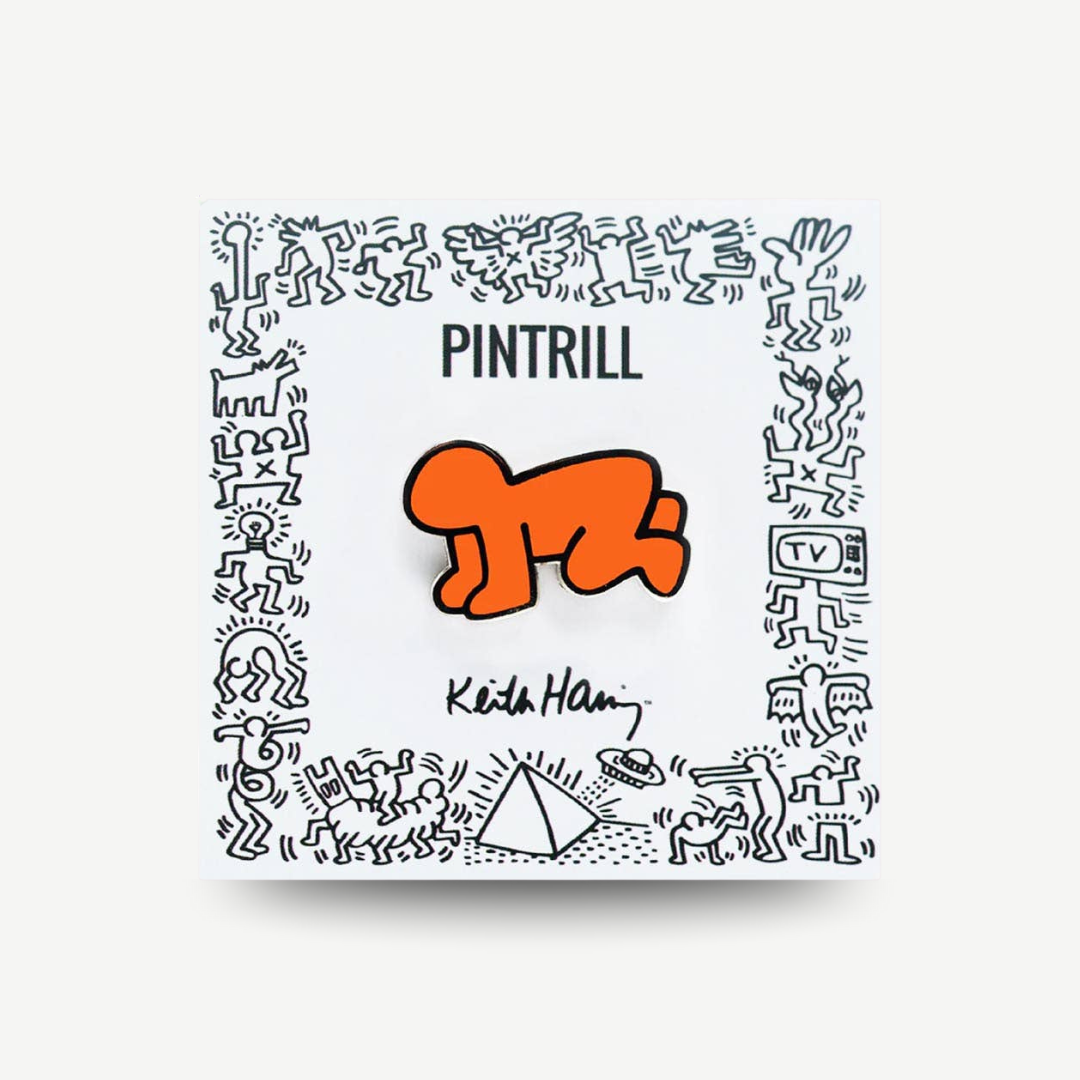 Keith Haring - Radiant Baby Pin (Orange)