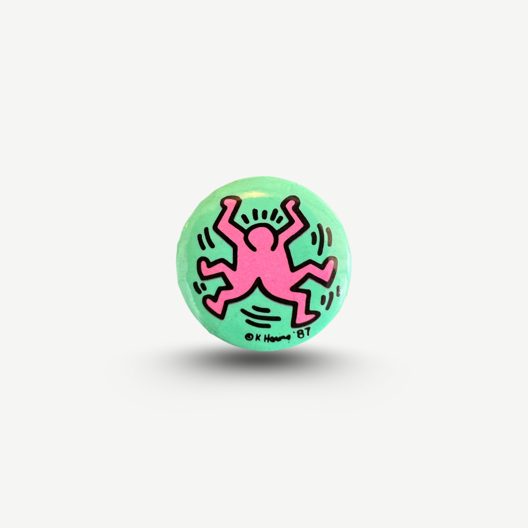 Keith Haring - Original Button aus dem New York Pop Shop
