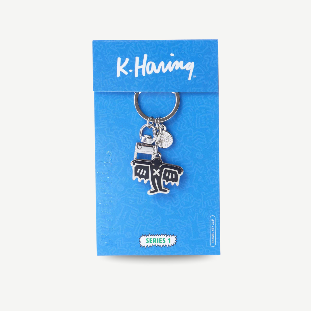 Keith Haring - Black Bat Demon Keychain