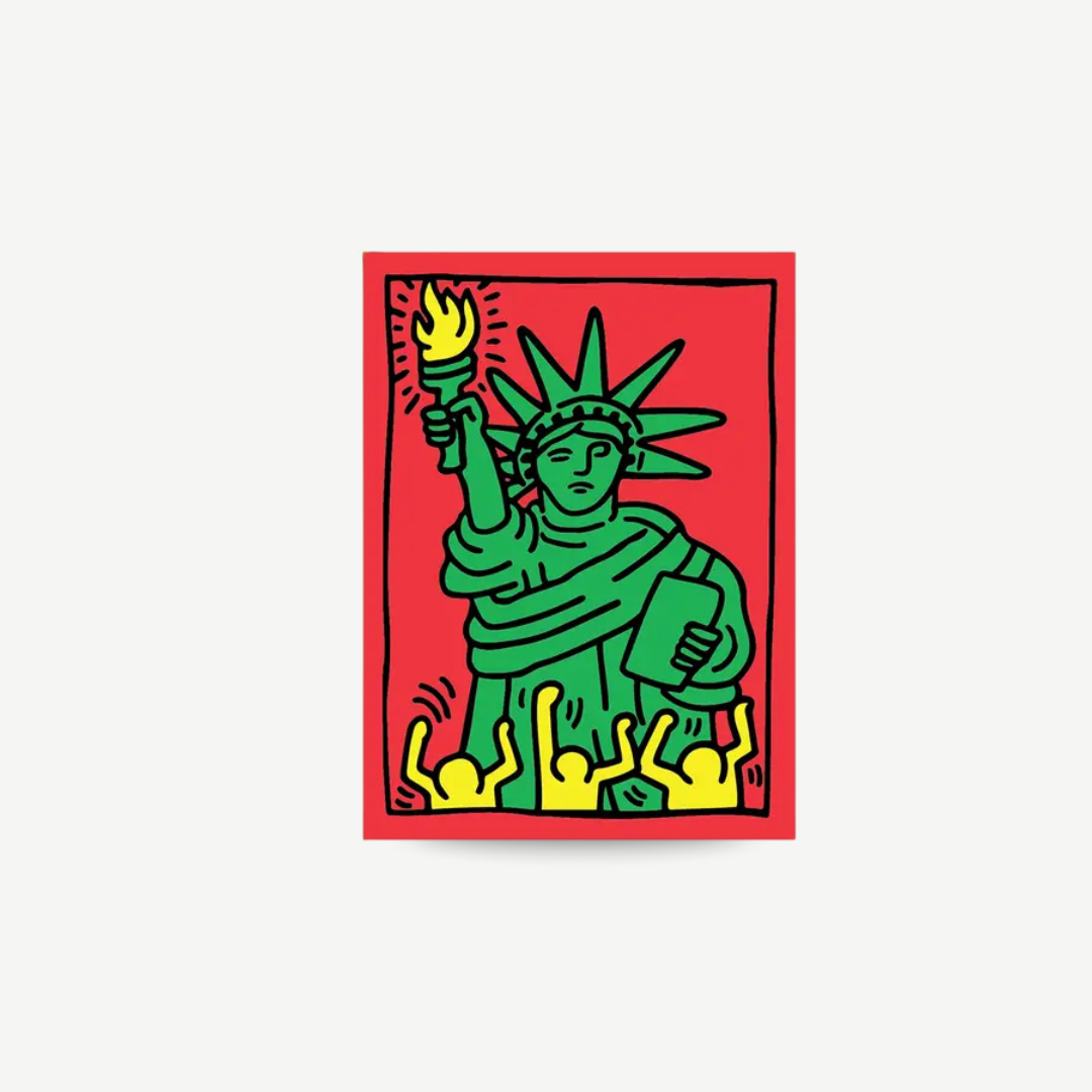 Keith Haring - Statue of Liberty Sticker