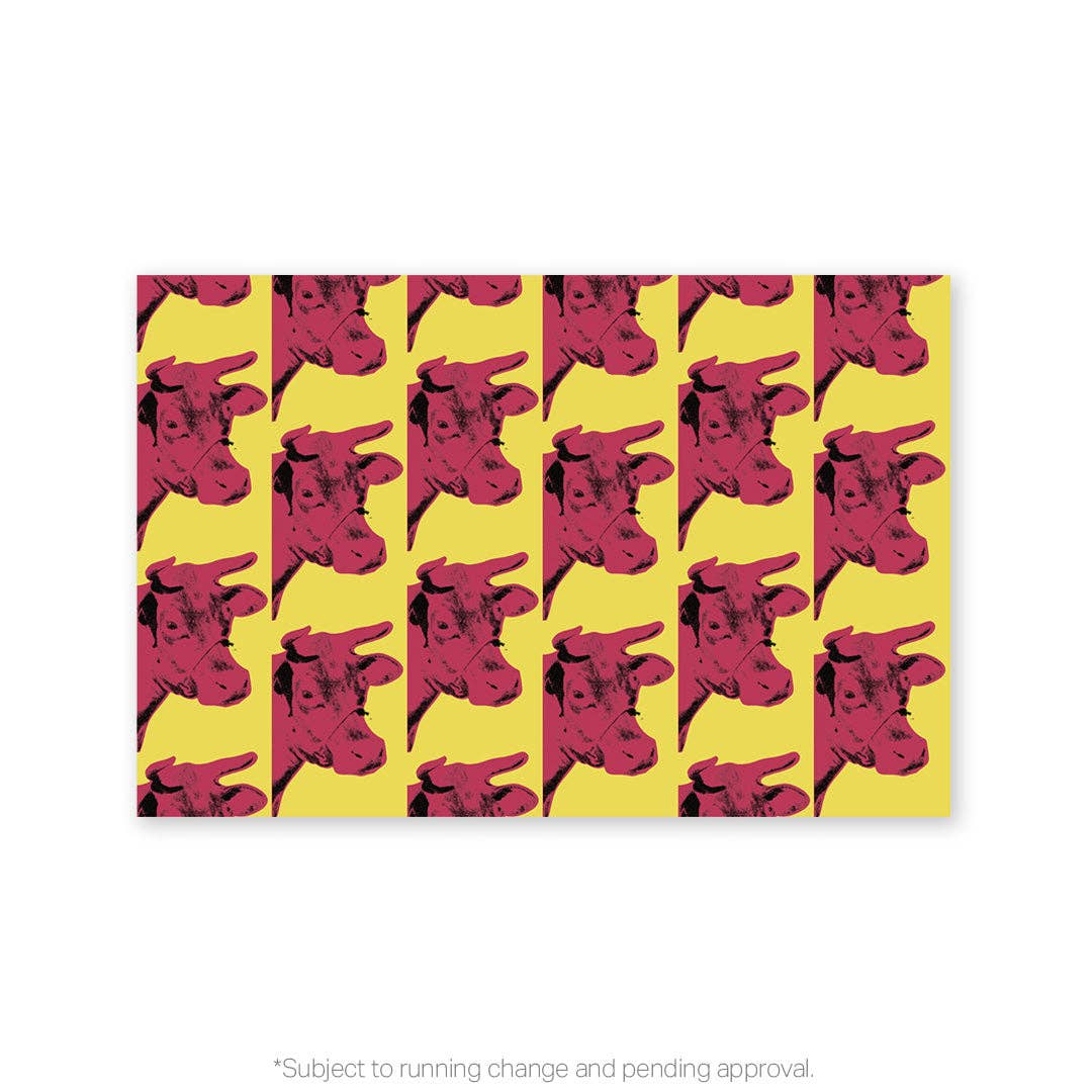 Andy Warhol – Acrylmagnet mit Kuh-Print