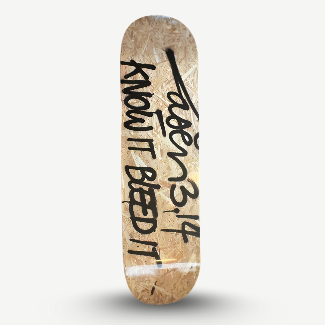 KNOW IT BLEED IT - Skateboard von Laser 3.14 x TSP x FAMOUS Amsterdam