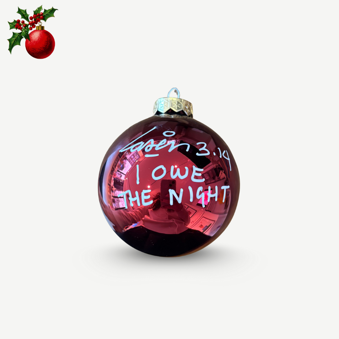 Laser 3.14 - Boule de Noël unique signée