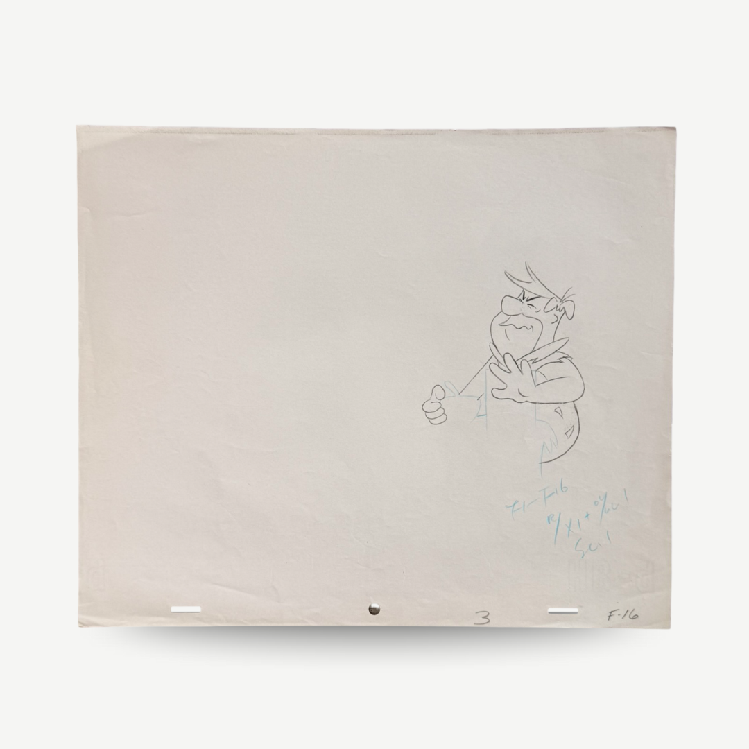 Bob Singer- Original Fred Flintstone Drawing