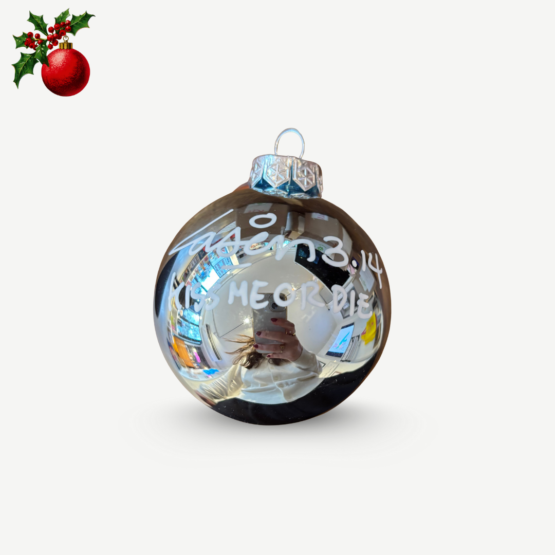 Laser 3.14 - Boule de Noël unique signée
