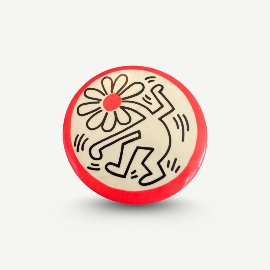 Keith Haring - Original Button aus dem New York Pop Shop