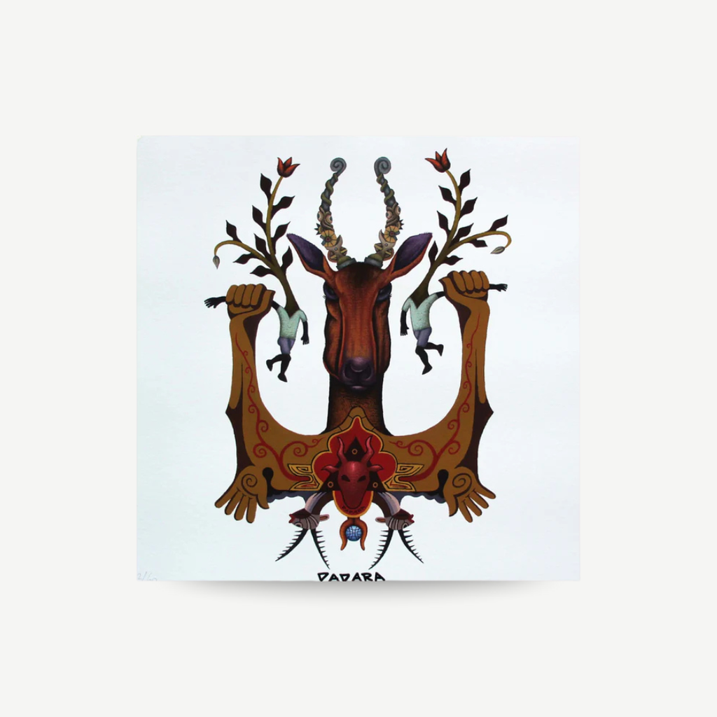 Hand-signed art prints, original artwork, and limited edition pieces displayed together, showcasing authentic, collectible fine art Dadara