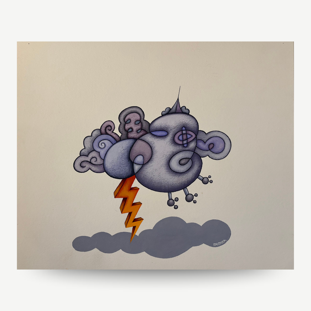 Original painting by Dadara called storm, hand signed available for sale now 