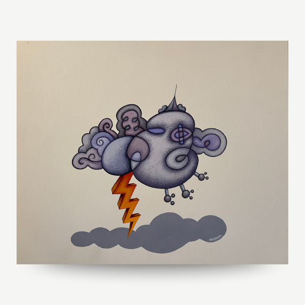 Original painting by Dadara called storm, hand signed available for sale now 