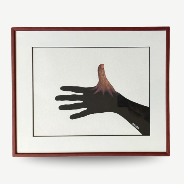 Dadara original painting for sale. Three hand. Original artwork hand-signed.