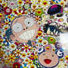 Takashi Murakami signed original print Flower print, smiling flower motif, limited edition offset lithograph