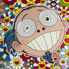 Takashi Murakami signed original print Flower print, smiling flower motif, limited edition offset lithograph
