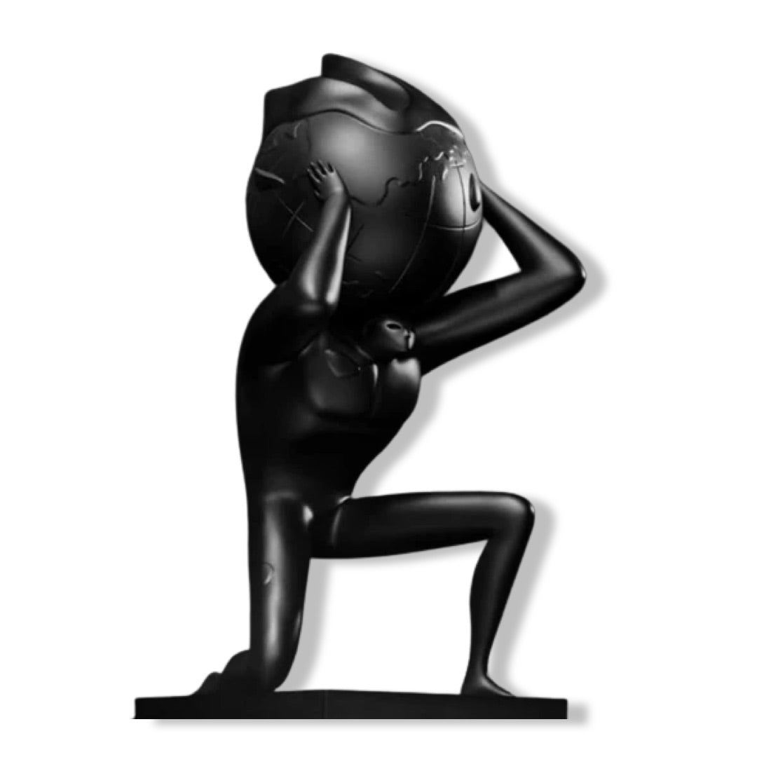 World On Fire Sculpture - Cleon Peterson