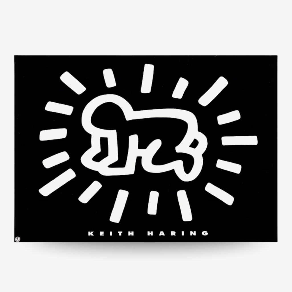 Original Keith haring poster for sale from the original pop shop, pop art classic poster Radiant Baby