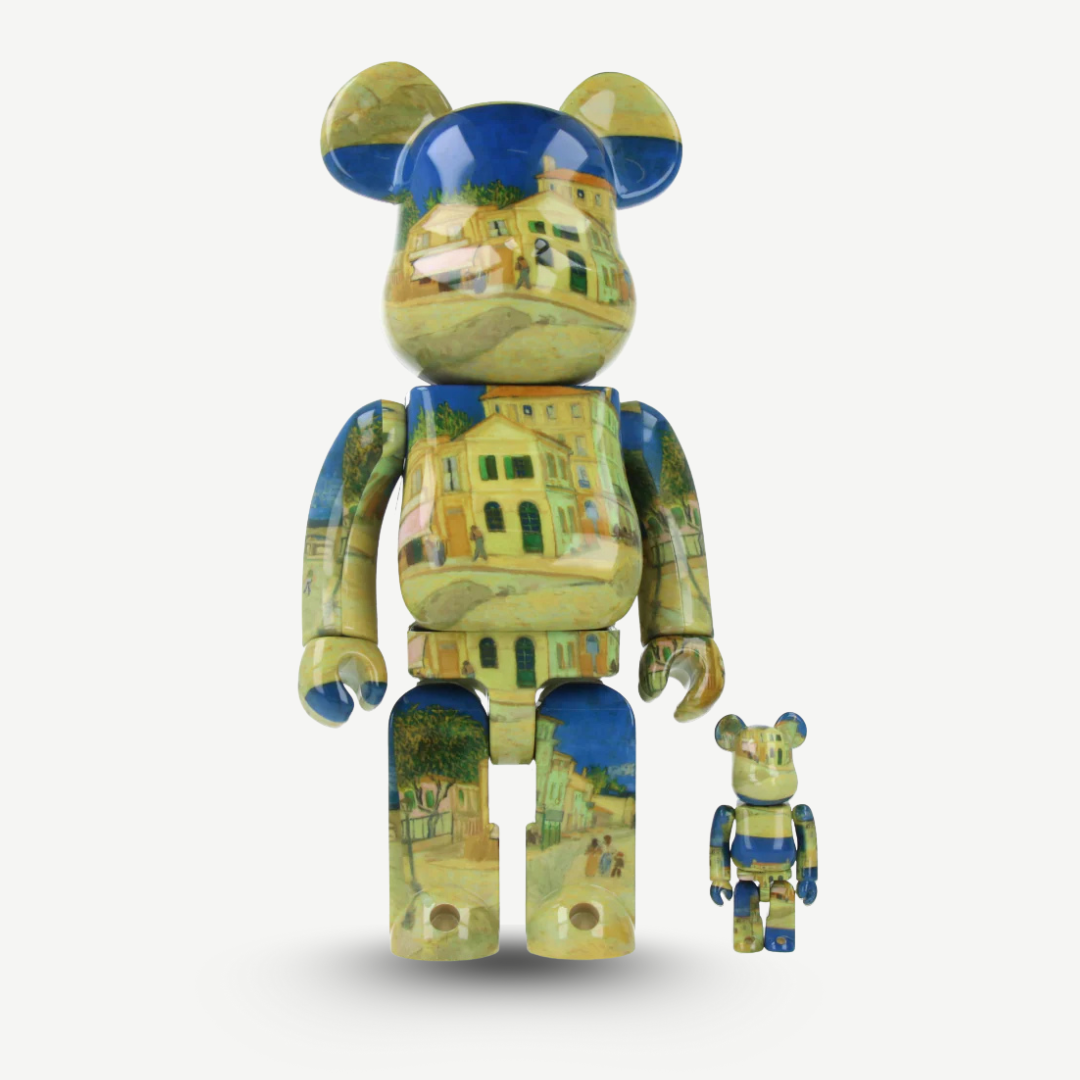 Bearbrick Set - Van Gogh - The Yellow House (400% + 100%)