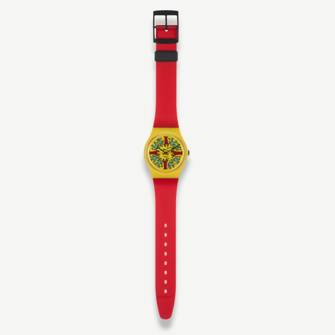 Keith Haring x Swatch - Modèle avec Personnages GZ100