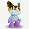 Superplastic rare art toy collectible,  limited edition vinyl designer figure for sale UberJanky Lilac Gold Drip