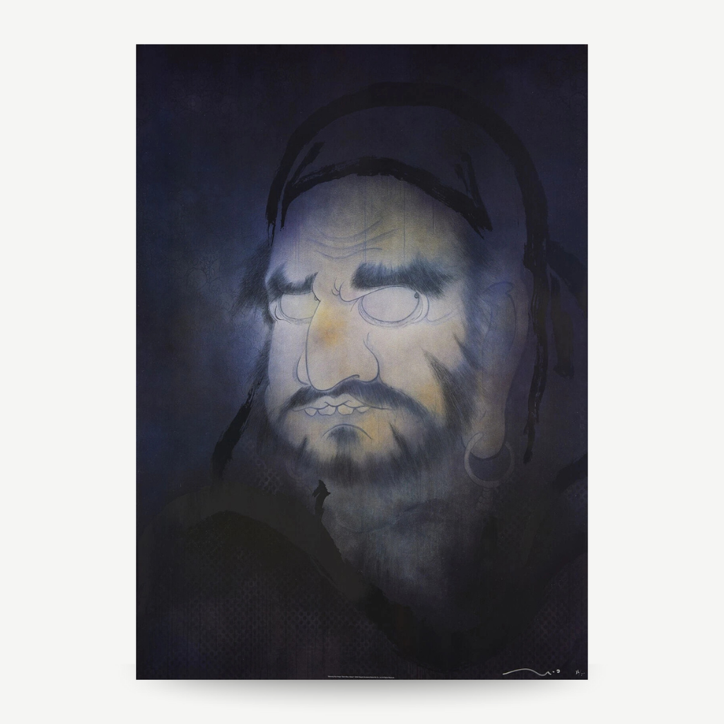 Original Lithograph Print by Takashi Murakami, Hakuin From a Limited Edition of 300 Framed Hand signed.