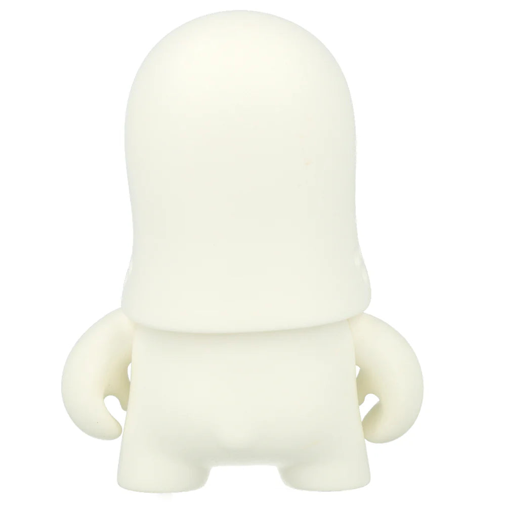 White collectible figurine by Flying Fortress character with a large head and small body on a white background